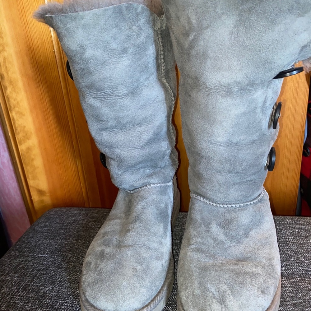 UGG Bailey Suede Button Triplet II Boots